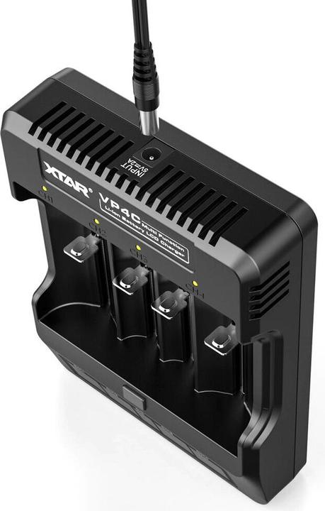 Actual product image Xtar VP4C charger for 18650 batteries (1 pcs., A, C, D, AAA, AAAA, AA)