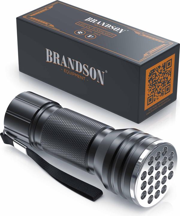 Immagine prodotto Brandson Torcia elettrica UV LED (10 cm)