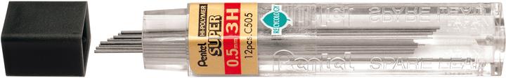Produktbild Pentel Bleistiftminen Hi-Polymer Super (12 Stück, Schwarz, 0.50 mm)