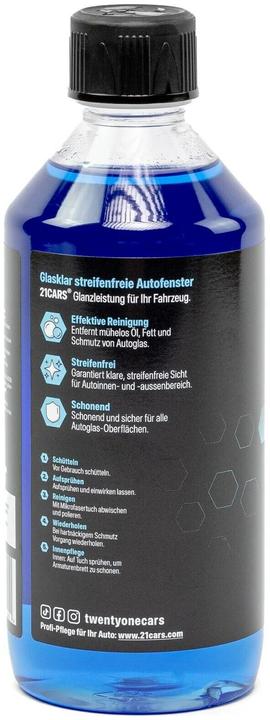 Produktbild 21cars Glasreiniger Glasklar 500 ml (500 ml)