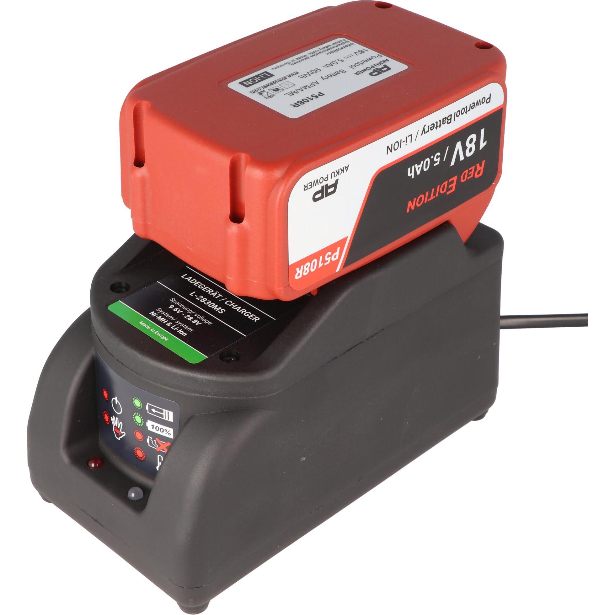 AccuCell, Werkzeugakku + Ladegerät, Ladegerät L2830 für Makita BL1430, BL1830 9,6 - 24 Volt Akkus (24 V)