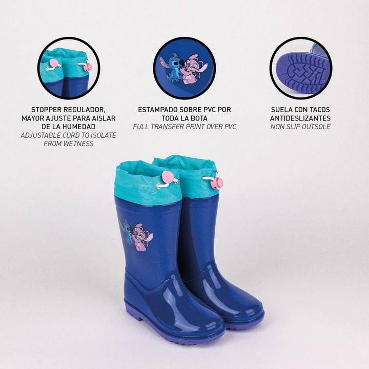 Produktbild Stitch Kinder Gummistiefel Blau (33)