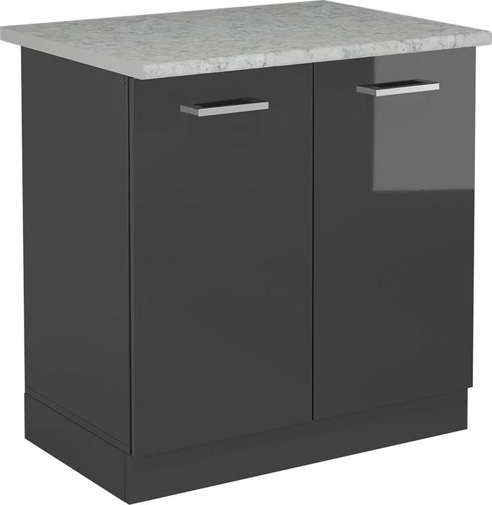 Anthrazit, Anthrazit hochglanz, Marble-Weiss