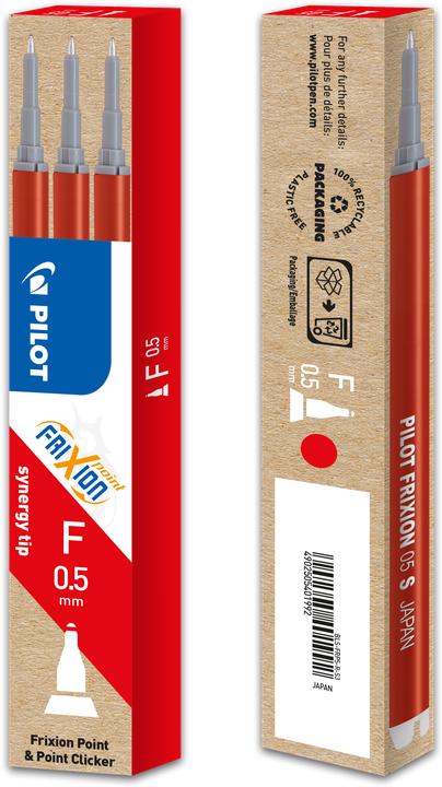 Actual product image Pilot FriXion Refill Point Set Set of 3 (3 Piece, Red, 0.25 mm)