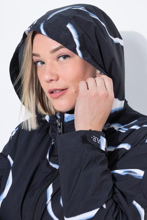 Actual product image Ulla Popken Wave Print Rain Coat (58)