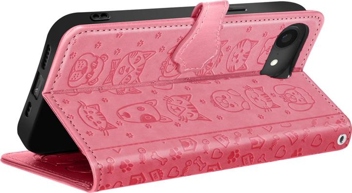 Image du produit Avizar Klapphülle für iPhone 16e Design Katze und Hund Portemonnaie (Apple iPhone 16e)