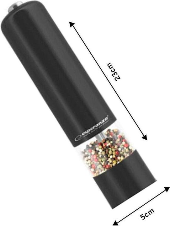 Produktbild Esperanza EKP001K Schwarze Pfeffermühle (Pfeffer, Kräuter)