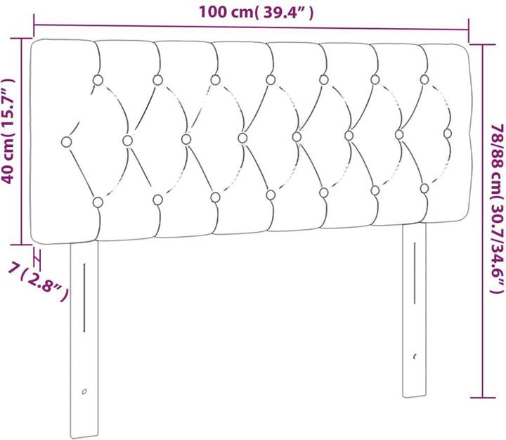 Immagine prodotto vidaXL Lea (100 x 7 x 78/88 cm)