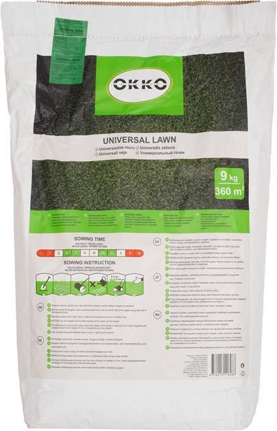 Actual product image Okko Lawn seeds Universal, 9 kg (Lawn reseed)