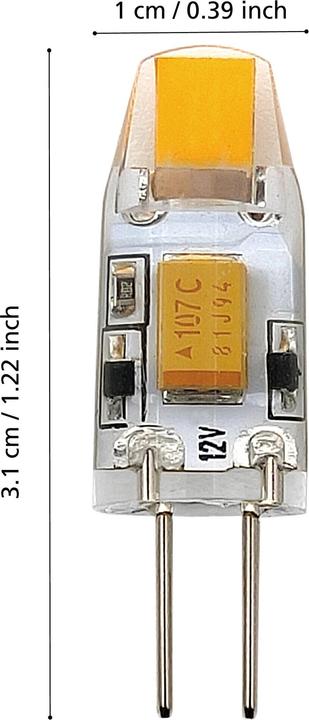 Actual product image EGLO LED illuminant (G4, 1.20 W, 100 lm, 2 x, G)