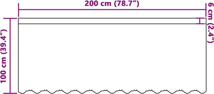Produktbild vidaXL Spitzenvorhang (200 x 100 cm)