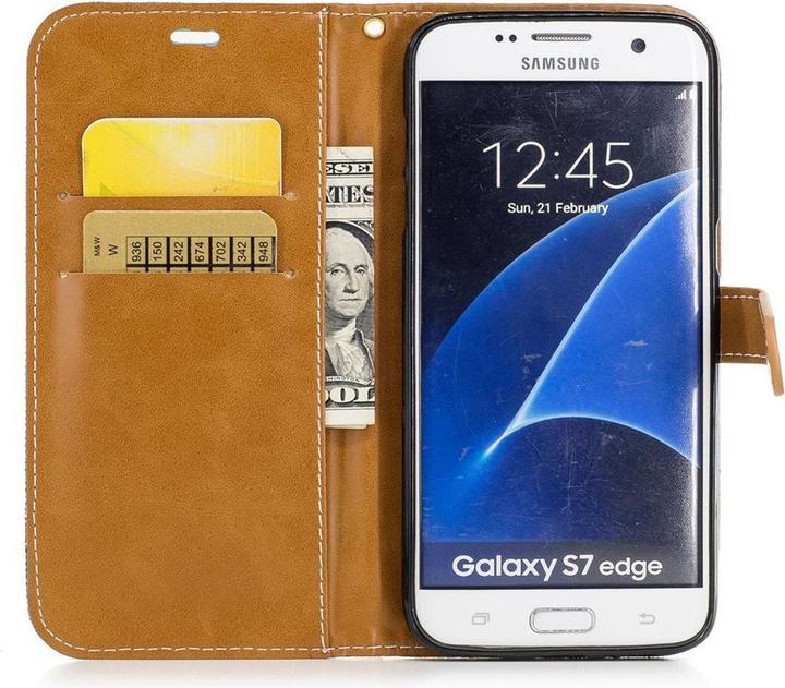 Actual product image König Design Case Mobile Protection for Samsung Galaxy S7 Edge Case Cover Wallet Case New (Samsung Galaxy S7 Edge)