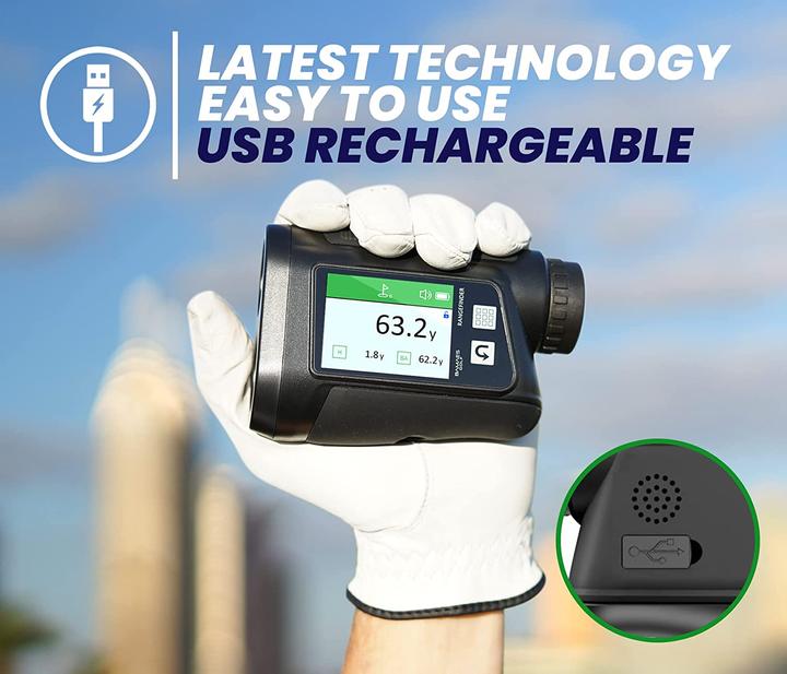 Actual product image Bamaes Golf Rangefinder with HD Touch Screen - 650 Yard