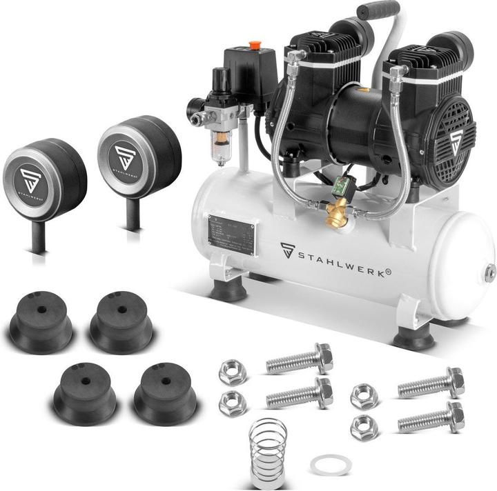 Produktbild Stahlwerk Kompressor 10 bar 2,1 PS 1,6 kW 210 l/min 10 l Druckluftkompressor (10 Bar, 10 l)