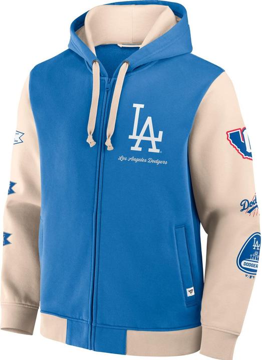 Actual product image Fanatics Los Angeles Dodgers MLB Retro Prints Zip Hoody - L (L)