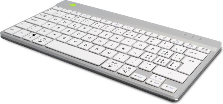 Actual product image R-Go Tools Compact Break R-Go keyboard, QWERTZ (CH), bluetooth, white, Mini, Wireless, Bluetooth, Sc (CH, Wireless)