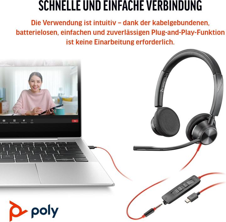 Produktbild Poly BW 3325 USB-C HS +3.5MMP (Kabelgebunden, USB-C)