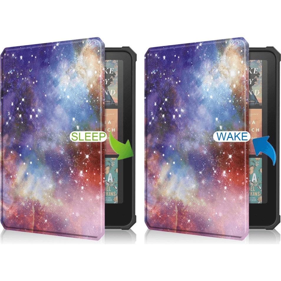 Cover-Discount Kindle Paperwhite 2024 - Smart Cover Hülle mit Motiv (Amazon Kindle Paperwhite 2024), Accessori per eReader, Multicolore