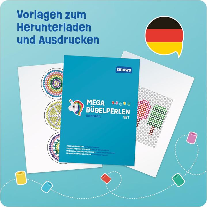 Immagine prodotto Smowo Bügelperlen-Set mit Steckplatten