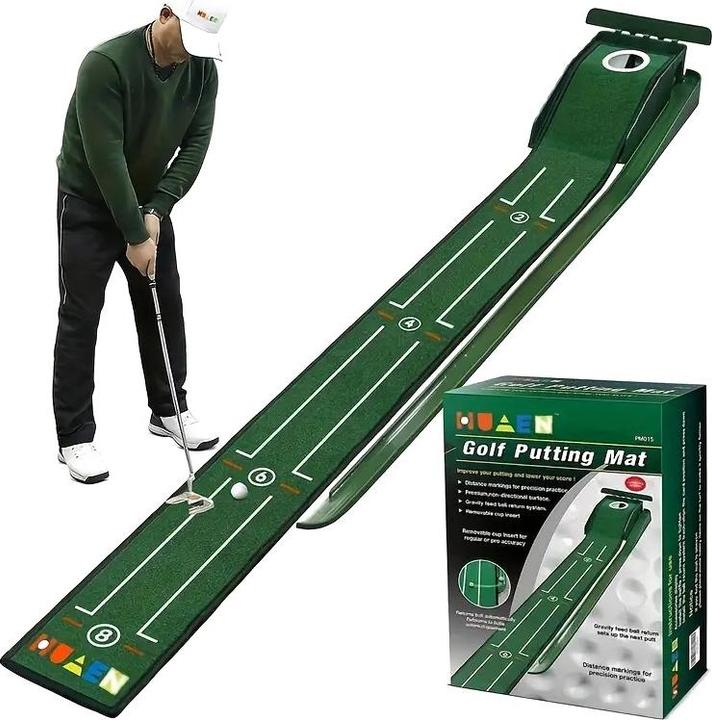 Image du produit Huaen Golf Putting Matte mit Auto Return 2,6 m