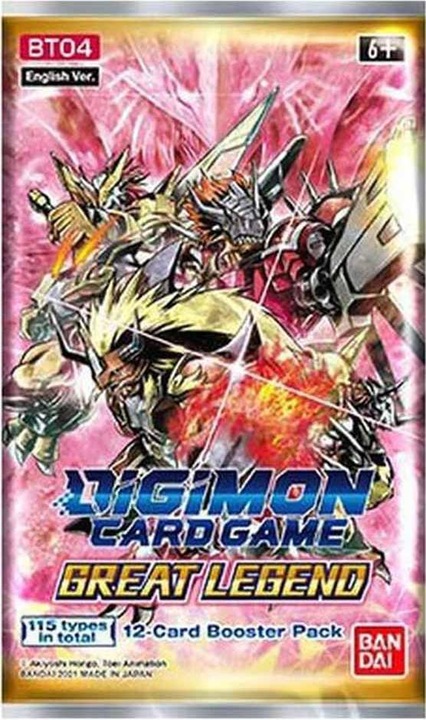Actual product image Digimon Great Legend BT04 Booster - Card Game - EN (English, Booster display)