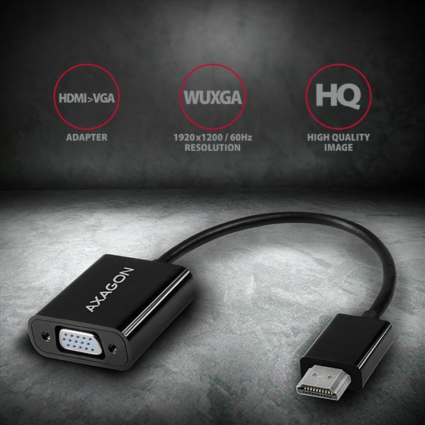 Produktbild Axagon HDMI (Typ A) — VGA (HDMI, VGA, 4.20 cm)