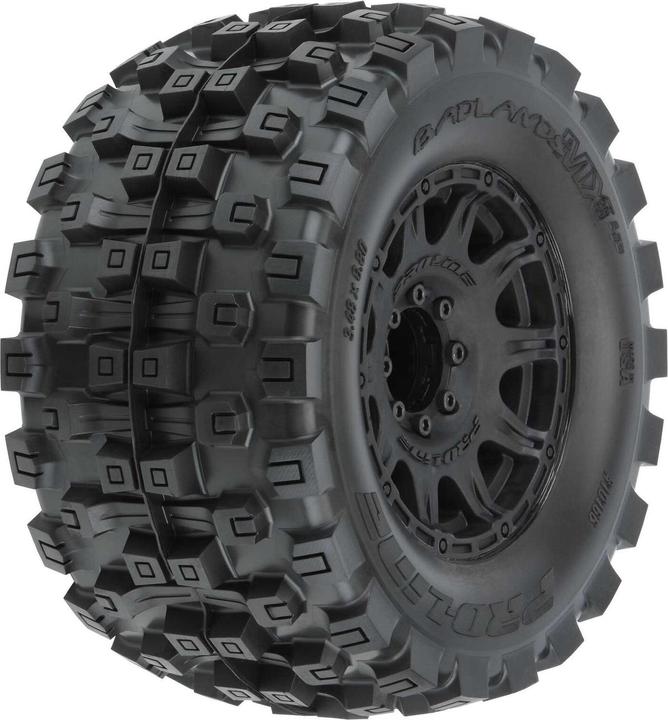 Actual product image Proline Complete wheels Badlands MX38 HP 3.8 Belted 2 pieces