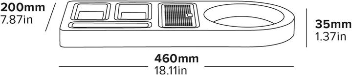 Produktbild Room05 Willkommenstablett aus dunklem Holz