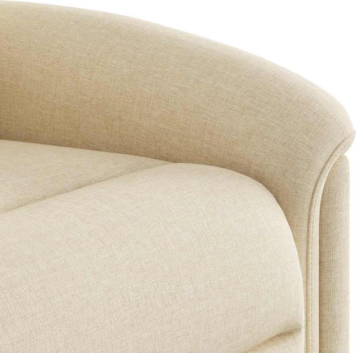 Immagine prodotto VidaXL Poltrona massaggiante in tessuto crema poltrona massaggiante TV poltrona con funzione massaggio