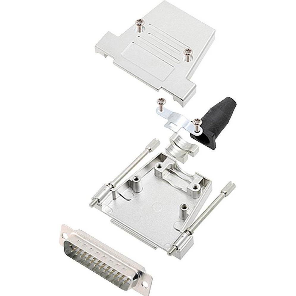 Encitech DTSL37-LJSRG-T-DMP-W-K 6355-8040-24 D-SUB Stiftleisten-Set 180 ° Polzah, Elektronikkabel + Stecker
