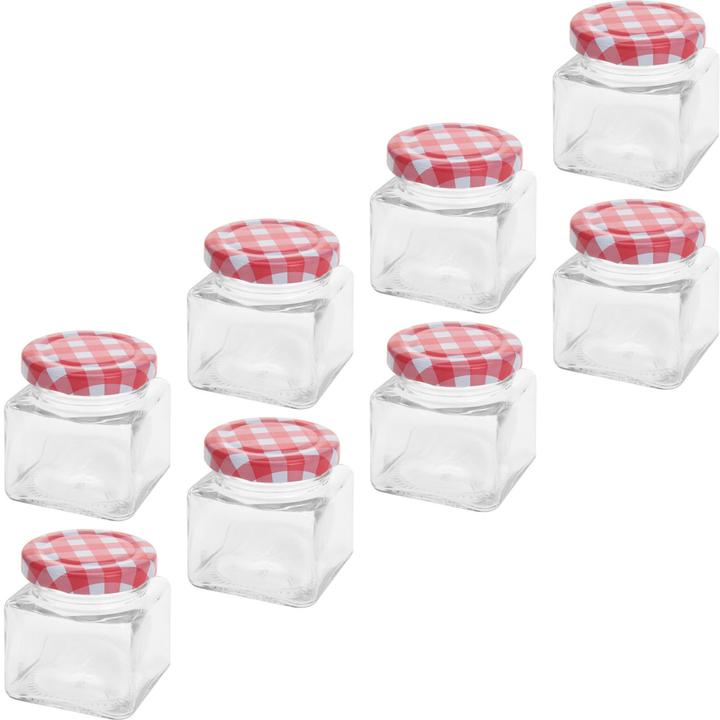 Image du produit Excellent Houseware Pot à confiture, 8 pièces, rectangulaire, 75 ml (8 pcs, 0.08 l)
