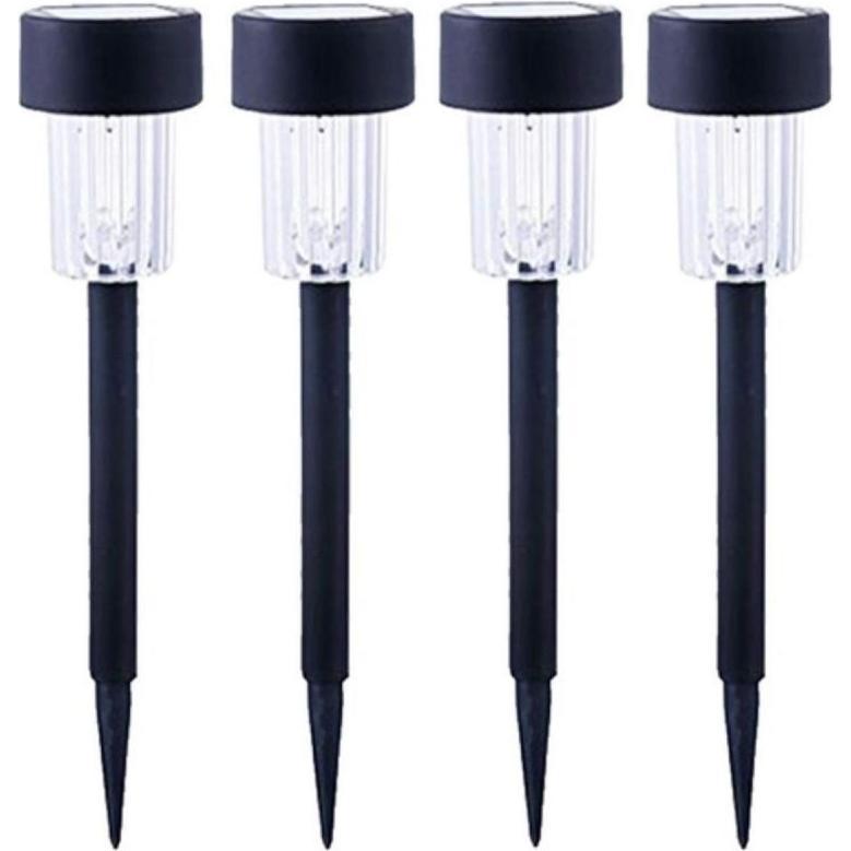 Saska Garden, Illuminazione esterna, LAMPA SOLARNA PLASTIKOWA 4,7x30,5CM LED- KPL.4SZT