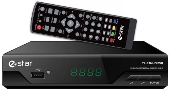 Produktbild Estar TV-Box DVBT2 536 HD Schwarz (DVB-T, DVB-T2)