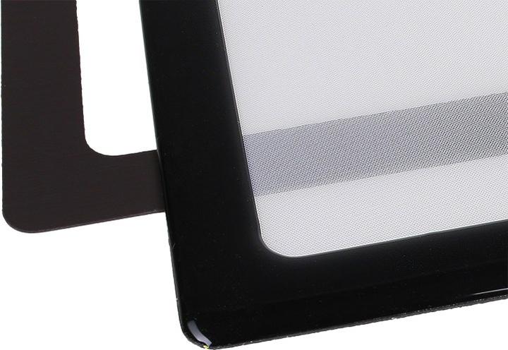 Produktbild DEMCiflex Staubfilter 120mm, quadratisch - schwarz/weiss