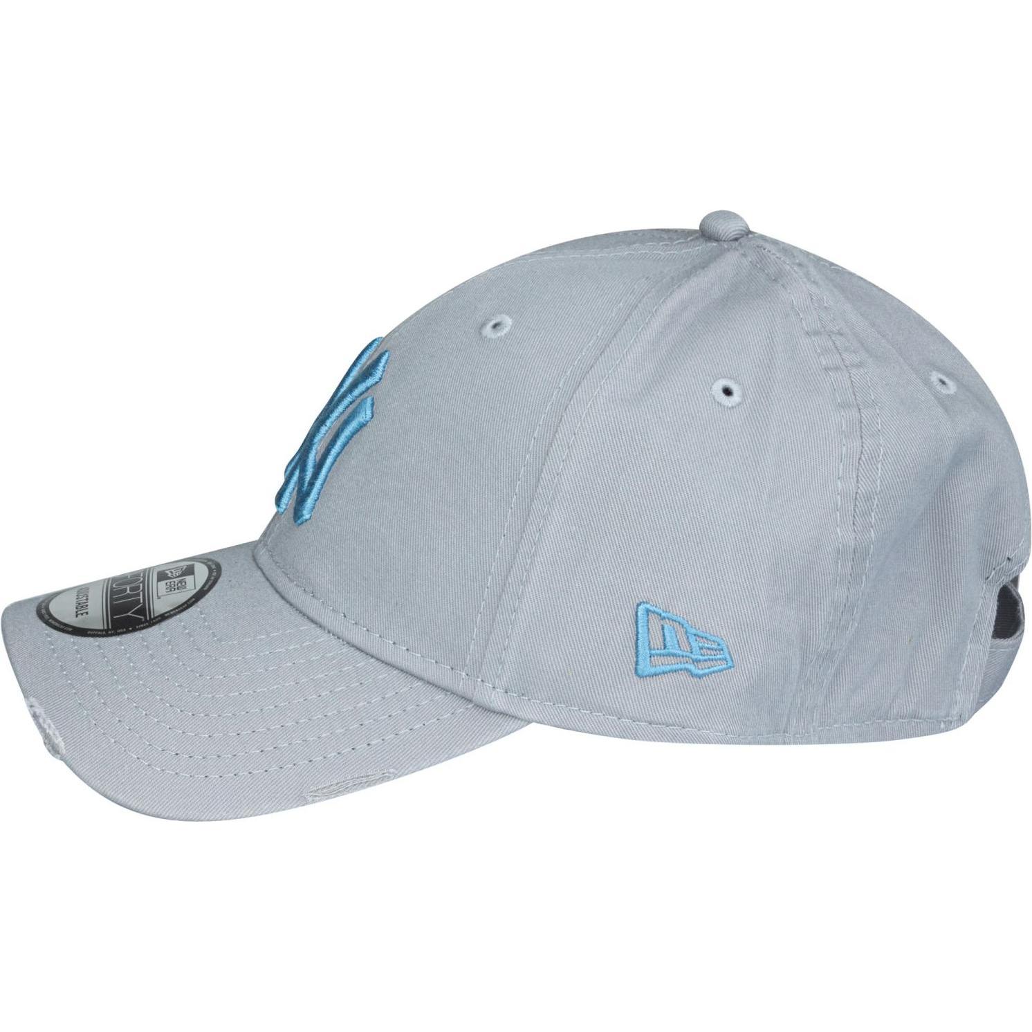 Thumbnail - New Era, Herren, Cap, 9Forty Strapback Cap - Distressed Ny Yankees Grau, Grau