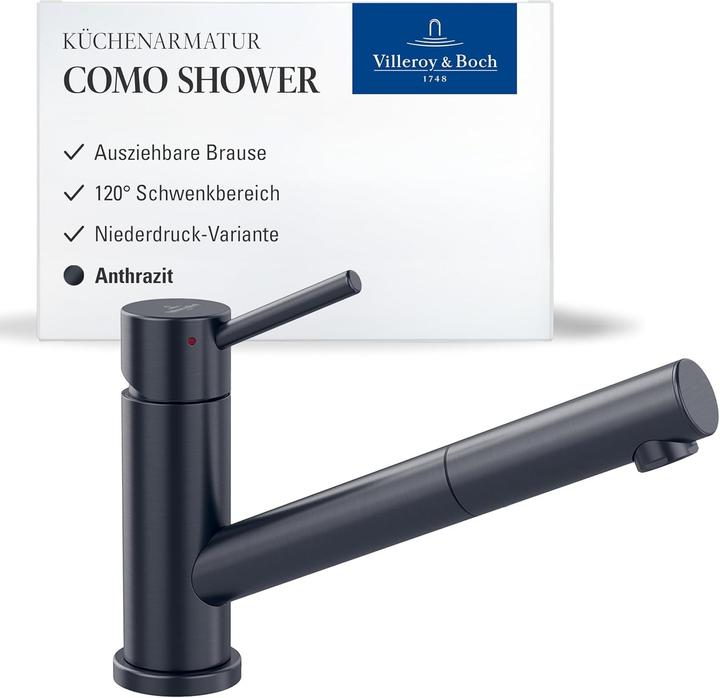 Produktbild Villeroy & Boch Como Shower Niederdruck Küchenarmatur, aus Edelstahl