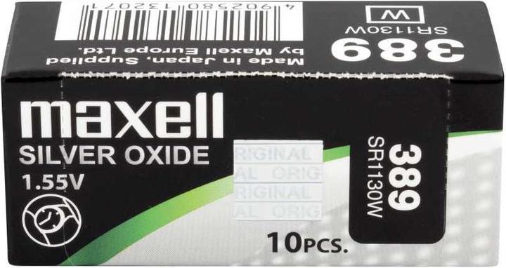 Actual product image Maxell SIlver Oxide SR1130W (10 pcs., 79 mAh)