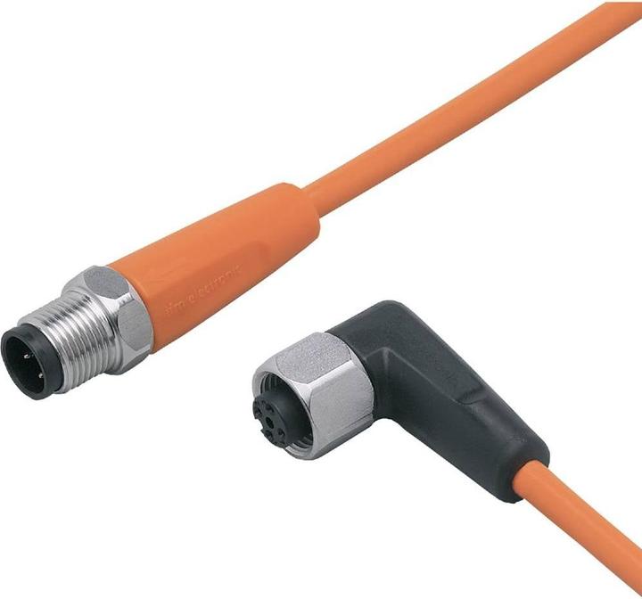 Actual product image IFM Connecting cable ger/gew. M12 3p gold-plated EVT039 - Cable - 10 m