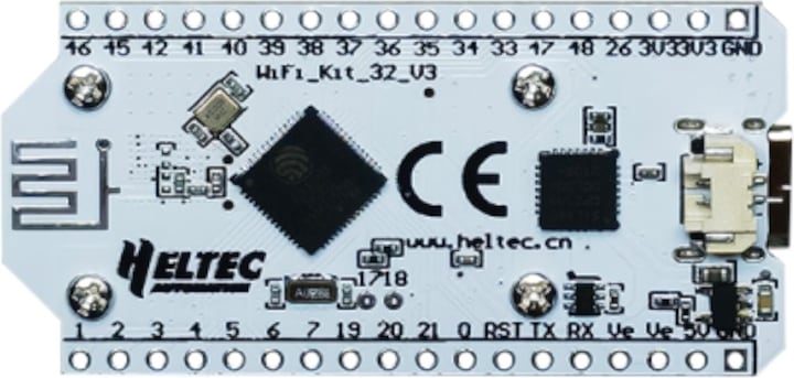 Actual product image Heltec Automation ESP32 WiFi Kit 32 V3 mit OLED Display