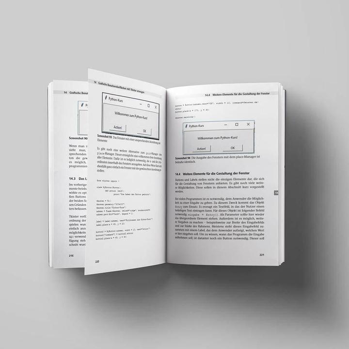 Actual product image Python 3 Programmieren für Einsteiger (German, Michael Bonacina, 2018)