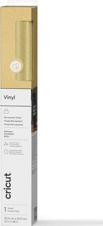 Image du produit Cricut Vinylfolie Permanent Glanz 30.5 x 122 cm, 1 Stück, Gold