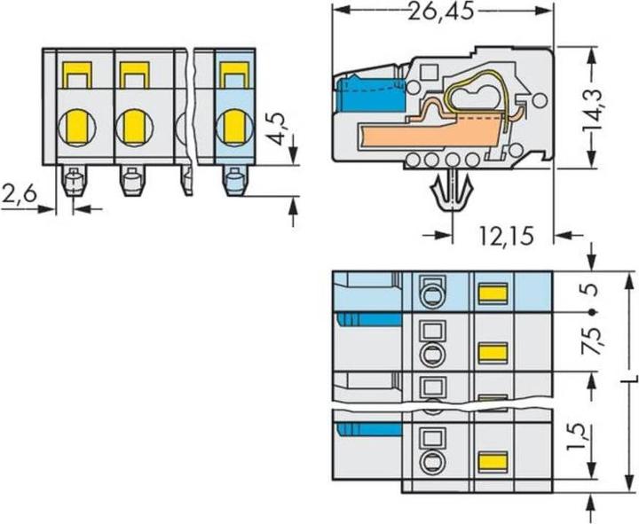 Immagine prodotto Wago Connettore multipoint femmina a 1 filo