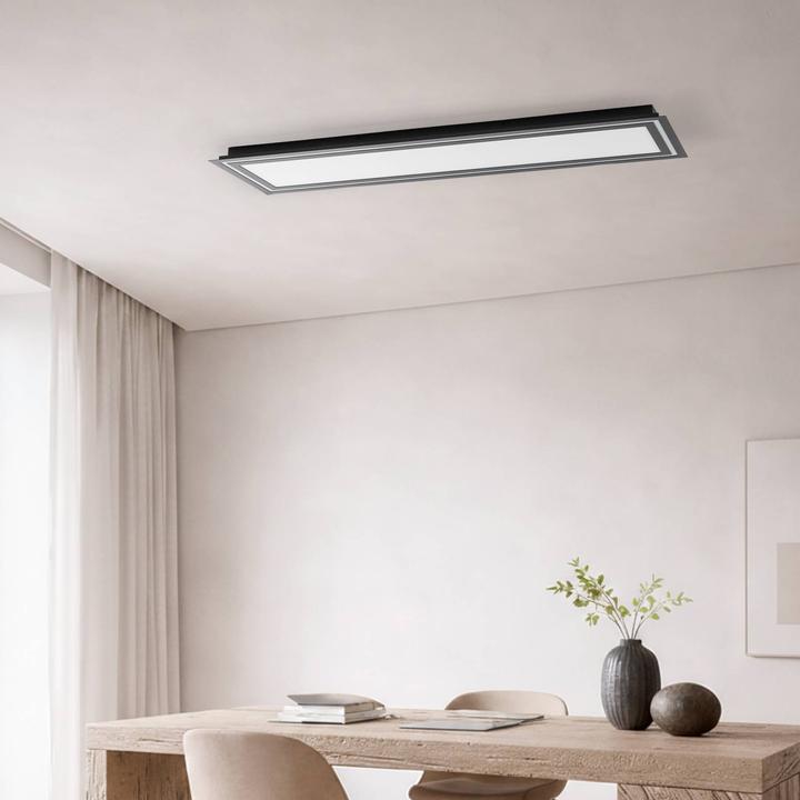 Produktbild Lucande Leicy LED-Deckenlampe RGBW schwarz 124cm (3060 lm)