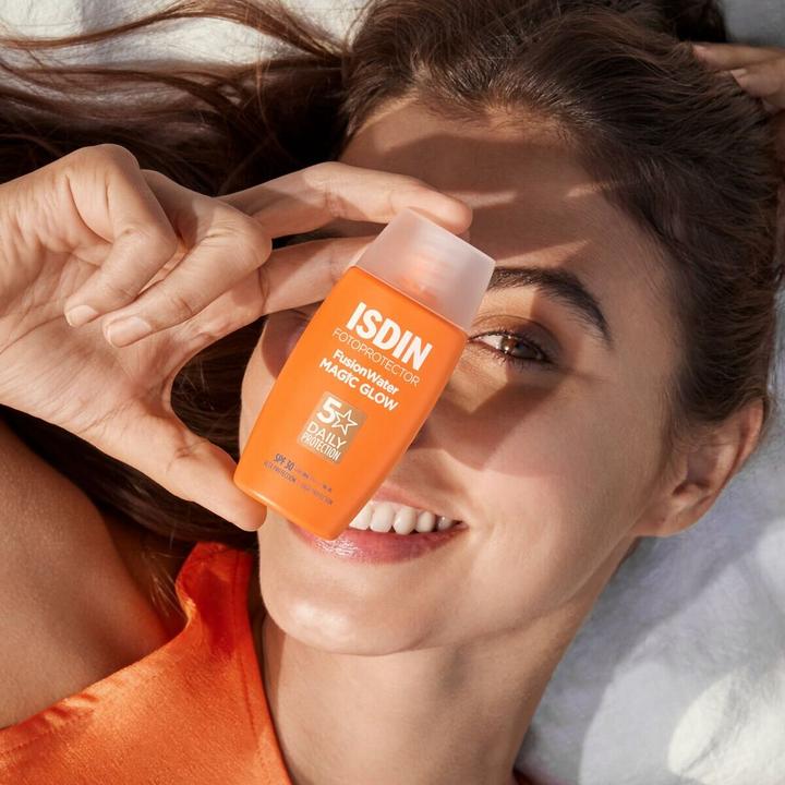 Produktbild Isdin Photoprotector Water Magic Glow SPF30 50ml (Sonnencreme Gesicht, SPF 30, 50 ml, 0.05 g)
