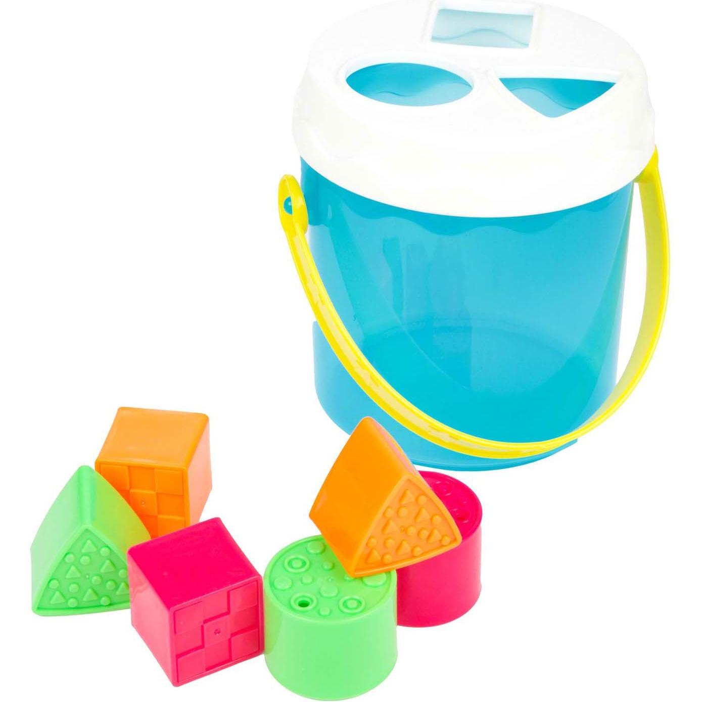 Toi-Toys Baby Sortierbox-Eimer + 6 Blöcke 1j+