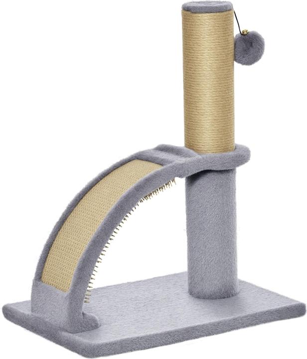 Produktbild PawHut Kratzbaum Spanplatte, Polyester Grau (43 cm, Grau)