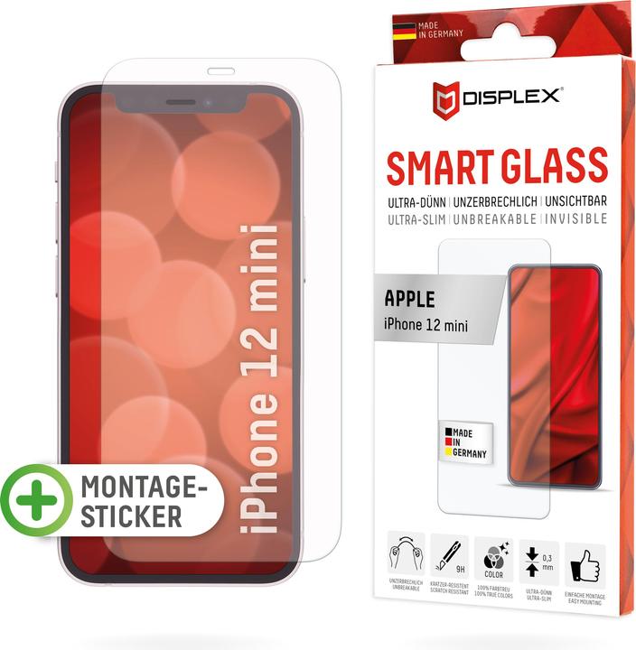 Produktbild Displex Smart Glass, Displayschutzfolie (1 Stück, Apple iPhone 12 mini)