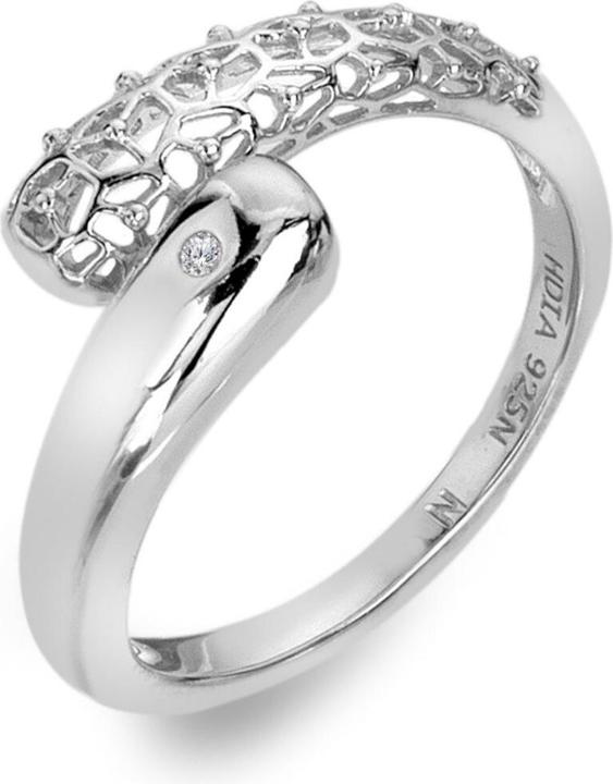Produktbild Hot Diamonds -ymmetric silver ring with diamondter DR307 - Circuit: 60 mm (60, 925 Silber)
