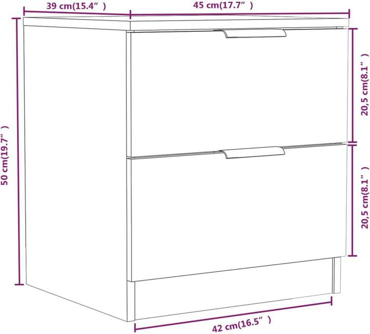 Image du produit vidaXL Beverlee (45 x 39 x 50 cm)