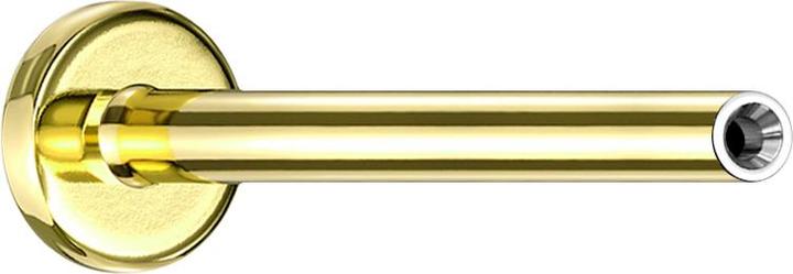 Produktbild Star Piercing Micro Threadless Labret-Stab vergoldet (Titan G23, ohne Messing)